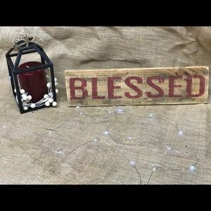 Blessed home decor wooden sign